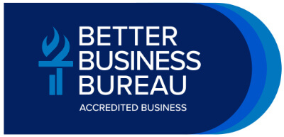 Better Business Bureau accredited business badge